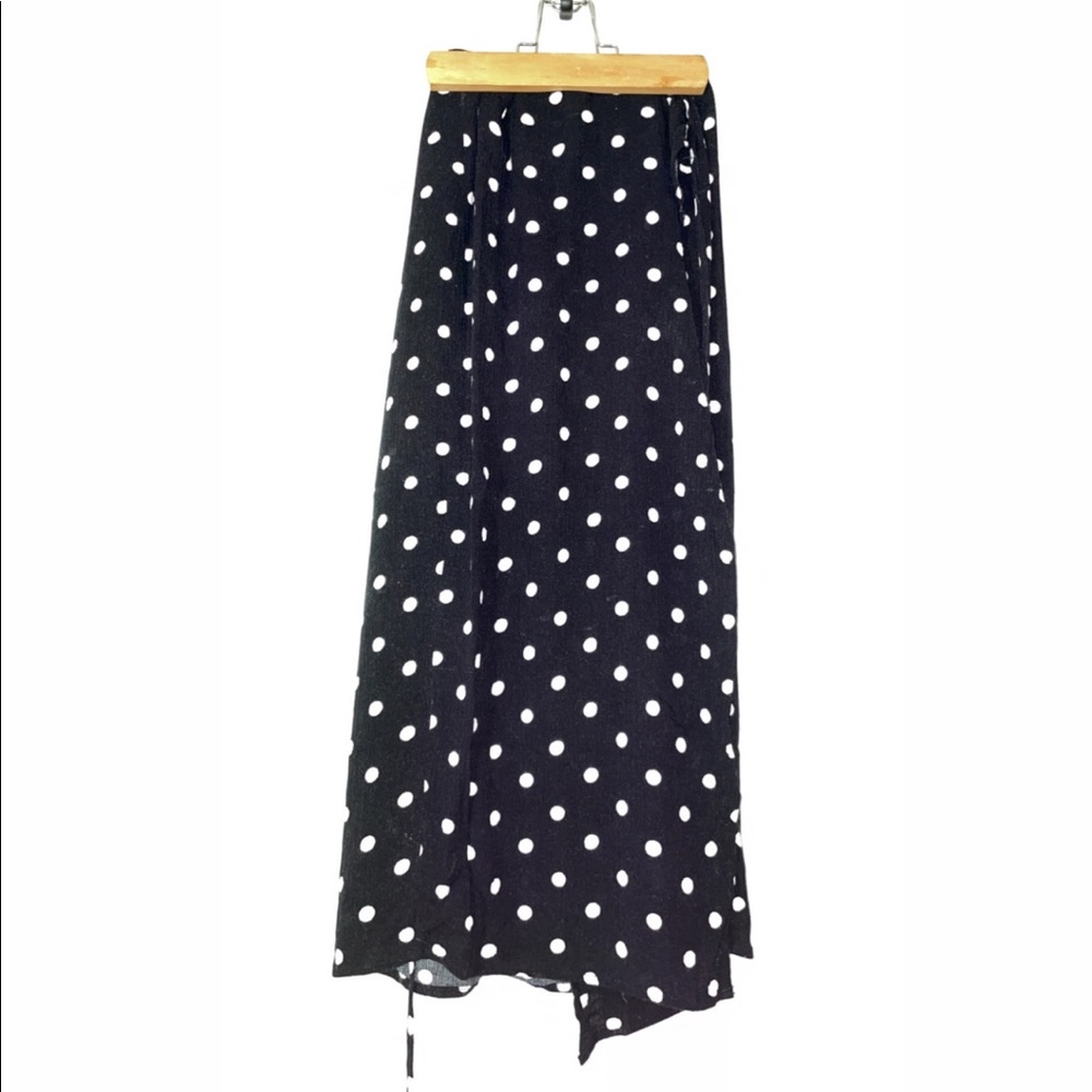 Urban Outfitters polka dot wrap maxi skirt
